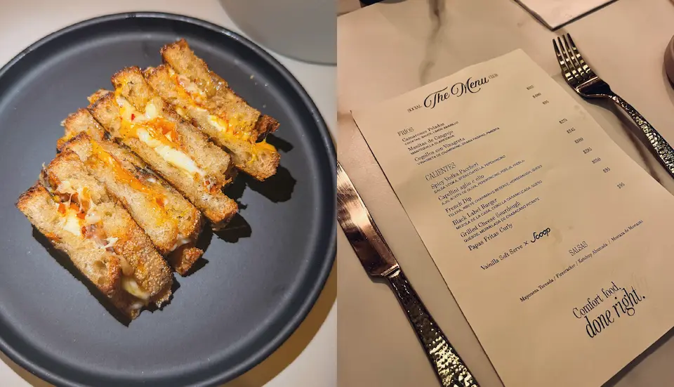 Grilled Cheese Sourdough dorado en mantequilla